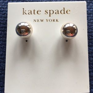 Kate Spade classic silver balls stud earrings